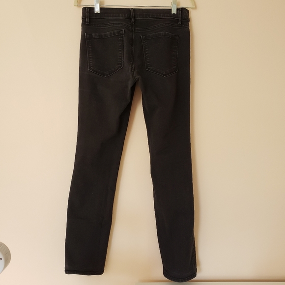 LOFT Modern Straight Black Jeans 28 / 6 - Picture 3 of 5